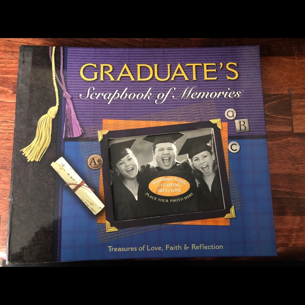 Graduate’s scrapbook of memories. New